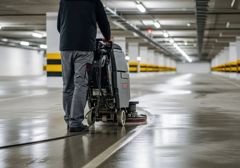 Parkplatzreinigung & Parkplatzpflege in Kronach, Kulmbach, Lichtenfels - Reinigung Tiefgarage